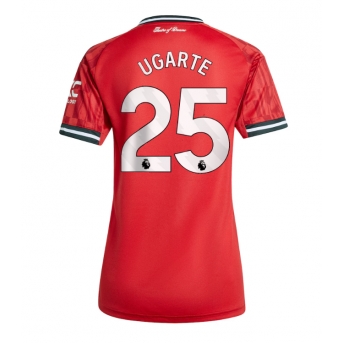 Manchester United Manuel Ugarte #25 Maglia Gara Casa Repliche 2025-26 Donna Maniche Corte